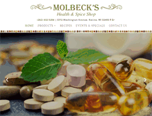 Tablet Screenshot of molbecks.com